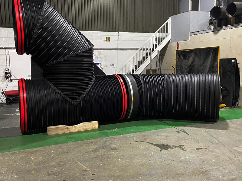HFS produced 1200mm slowbend sections for a client