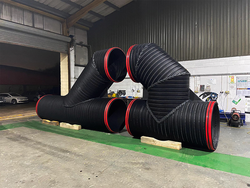 HFS produced 1200mm slowbend sections for a client