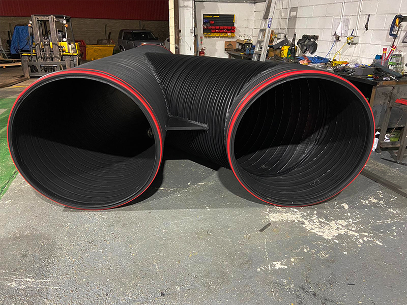 HFS produced 1200mm slowbend sections for a client